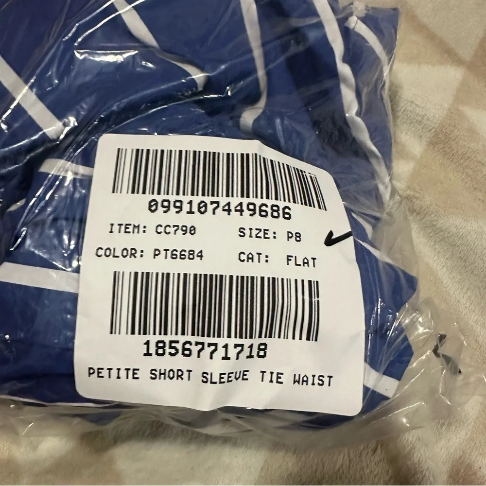 J crew Petite short-sleeve tie-waist mini dress